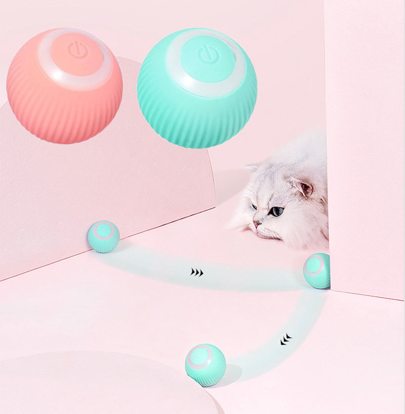 Interactive Rolling Dog Ball Toy - Automatic Pet Entertainer